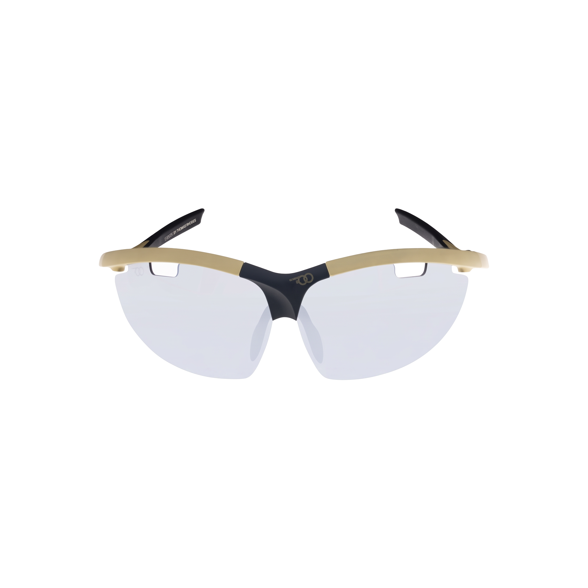 Gold / Crystal performance eyewear colorway