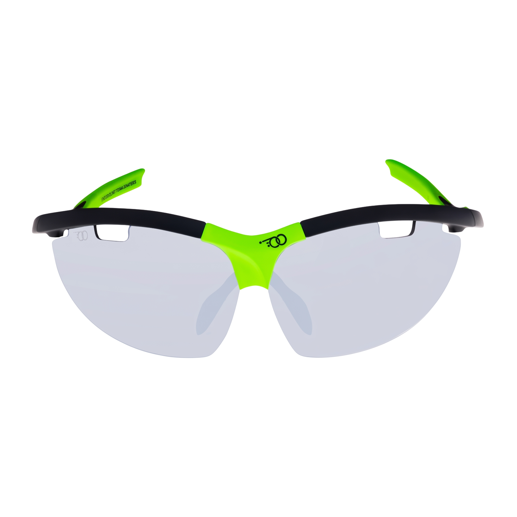 Black / Neon Green performance eyewear colorway